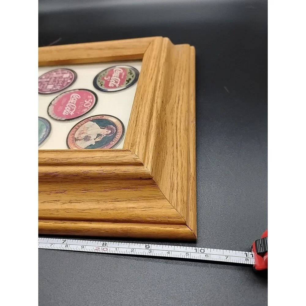 POGS Set of 8 Coca Cola Collection Caps Coke Cap Unplayed 8X10 Framed Complete